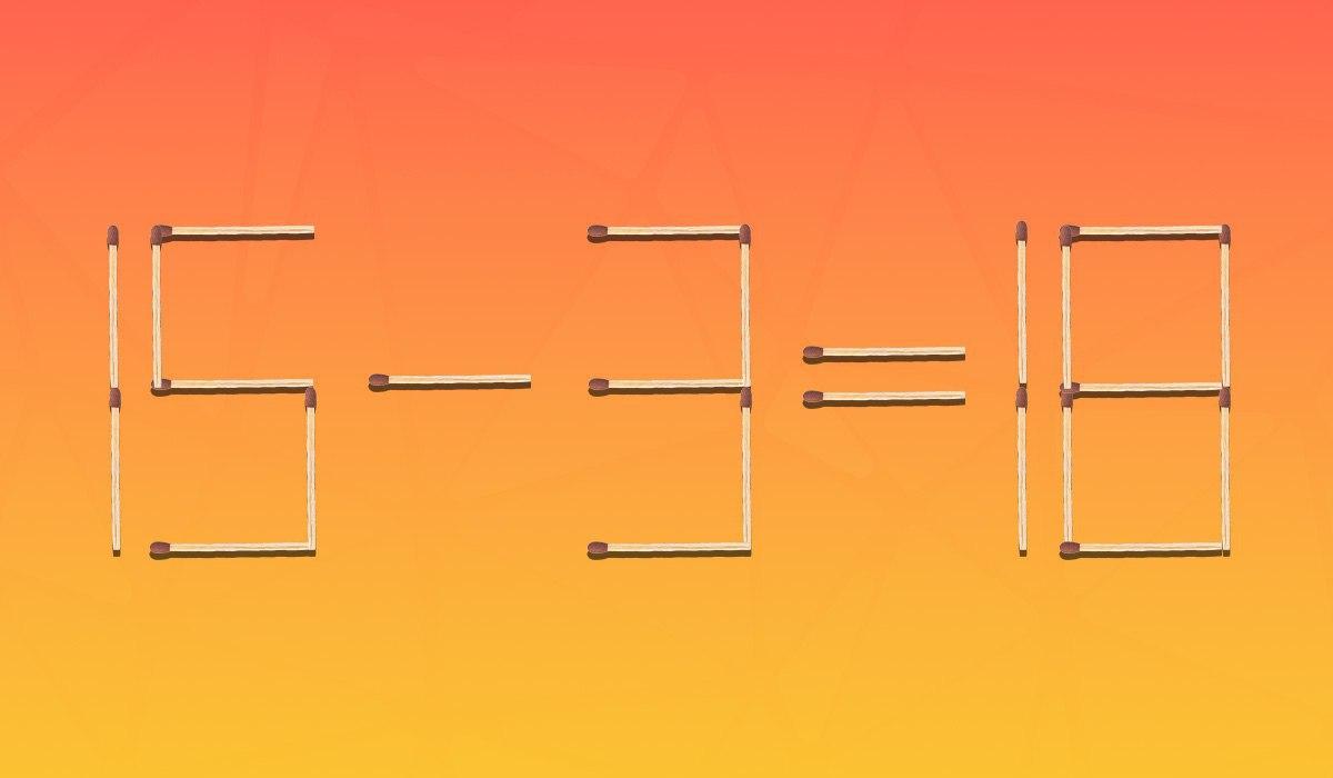 É preciso mover apenas uma peça para que a igdade seja correta: um problema para os génios