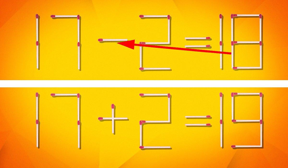 Para onde mover 1 fósforo para que a igdade seja correta: um puzzle fascinante