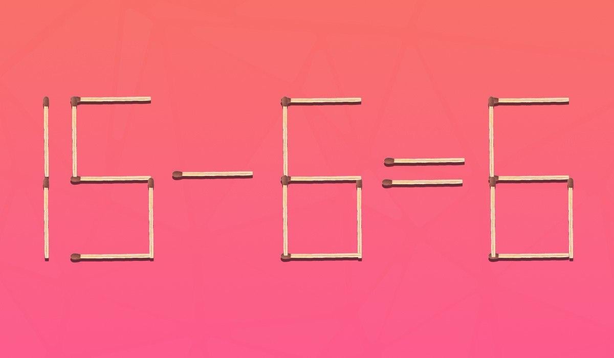 Só tens de mover um fósforo para que a igdade seja correta: um puzzle desafiante