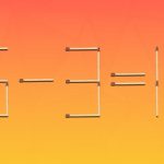 É necessário mover apenas 1 correspondência para que a igdade