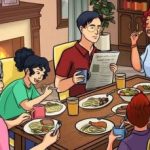 Há um erro escondido na imagem de um jantar de